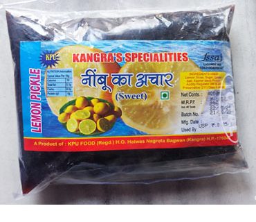 Kangra Special Lemon Pickel (Sweet)
